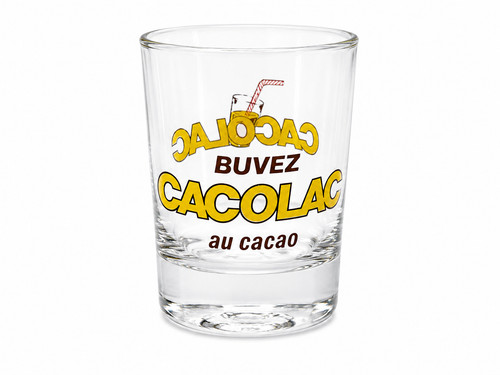 Verre publicitaire - 🥛🍫,